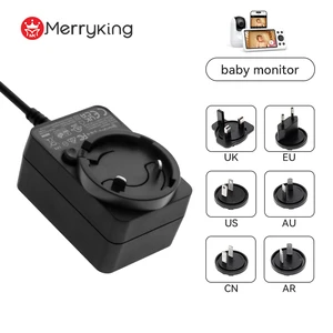 5V 9V 12V 15A 24A 0.5A 1A 1.5A 2A 2.5A Interchangeable Plugs US/EU/UK/SA/KC/CN Power Adapter With 62368 61558 60601 Approval