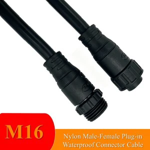 JOYL M16 RF Solar Power System Male Female Copper Gold Plating Waterproof Fully Sealed Boat Cable Plug Connector Marine