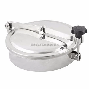 Ready to Ship L&B YAB SS316L Clamp Connection Normal Pressure 400x400mm Tank Manhole Cover for Tank Truck