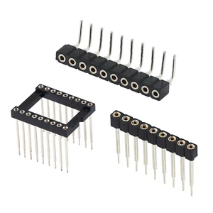 ANYCONN IC Sockets Single Machine Pin Through Hole Mounting Durable 6 to 64-pin Black Board to Board