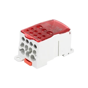 Power UKK400A Red Din Rail Distribution Block UKK80 UKK125 UKK160 UKk200 UKK400 UKK500 Terminal Block