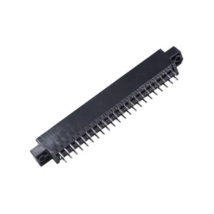 LECHUAN 44/56/86/100 Pin Gold Finger Dual Row Straight Card Edge 3.96 mm Pitch Nylon Housing Copper PCB Board Socket Slot Holes