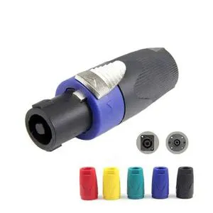 Waterproof Plastic OEM Colorful 4 Pin Male Female Speaker Speakon Audio Video Cannon XLR Jack Plugs Wire Cable Connectors