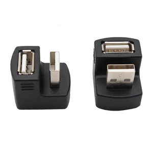 Usb Male to Female 90degree Connector Usb Angle Plug Usb 2.0 Male to Female Adapter
