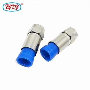 Factory Price Wholesale Rf Coaxial Cable Connector F Type Connector RG6 RF Coax Coaxial Connectors