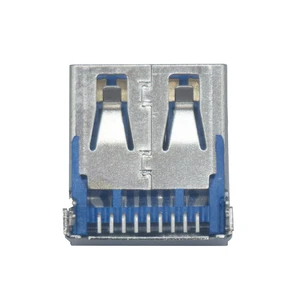 9 Pin Harpoon Shape USB a 180 Degree Type 3.0 DIP Female USB Connector