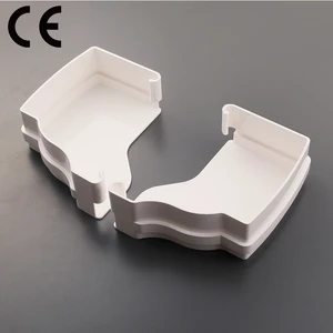 SAM-UK PVC Rain Gutter Chain 4 Inch Brown Roof Water Drainage Pipe Downspout Flexible Joint Connector Fittings Y002