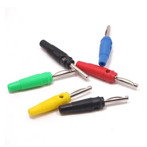 Wholesale JHTC 4mm Banana Plug Audio & Video Male/Female Solderable Crimpable Stackable 600V Rated Connector