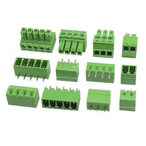 Pluggable 3.81mm 3.5mm Pitch 15EDG Series Hole Mount Spring Terminal Block 300V AC 8A-30A PCB Connection Wire Board Application
