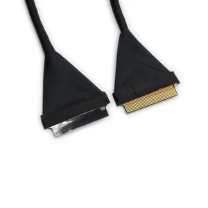 OEM Flexible Custom 0.5mm Pitch 40Pin FPC Cable Assembly 40AWG LVDS Signals For Electronic Computer Camera Systems Machines