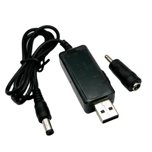 USB Boost Converter DC 5V 9V 12V Step-up Converter Cable 3.5x1.35mm Connector Power Supply/Charger
