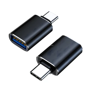 Best-Selling Universal USB C Male USB 3.0 Female Connector DC LED Compatible Data Transfer Aluminum Alloy Converter OTG USB