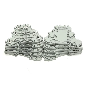 Factory Sealed Lot of 10 2002-3203 Triple-Deck Terminal Block, 3 Connections, 500V 24A Fast Delivery