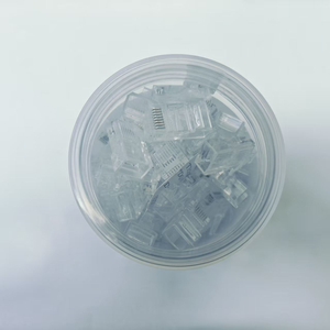Huice CAT5e UTP Unshielded 8P8C Pass Through RJ45 Modular Plug Ethernet Connector Eco-Friendly PC Material