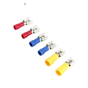 HRYA Copper Insulated Crimp and Spade Terminals 1.5-2.5mm Cable Size 27A Max Current Electro Tin Plated