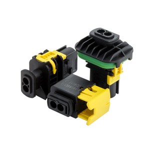 1-1418483-1 1-1703841-1 1-1703839-1 Waterproof 2-Pin Heavy Duty Sealed Connector IP67 10A Male/Female Nylon For New Energy