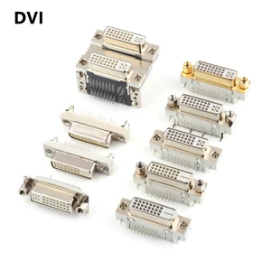 DVI d Sub 25 Pin Connector Db25 D-sub 24+1 Pin /24+5 Pin Male Female VGA Connector
