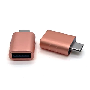 JILIAN USB Female to Type C Adapter AF CM Connectors 10G Speed Braid Shielding USB 3.0 Zinc Alloy Shell OTG USB Adapter