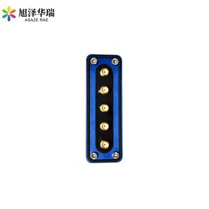 Asaze Rae Vacuum Hermetic Connector Electrical Feedthrough 5SMA 18GHz Coaxial Feedthrough