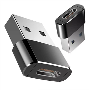 Aluminum Alloy Type-C USB C Female to Male Converter Connector OTG Fast Charging Data Adapter for Laptop USB2.0 Adapter Adaptor