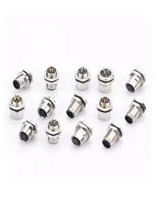 M12 DC Connector 4-8 Pin 12-pin Sensor Aviation Socket Male-female Head Waterproof Welding Supports Customization