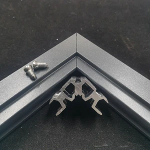 Customized Expandable Gluing Door And Window PVC Frame Connector Aluminum Corner Joint