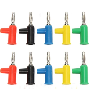Banana Plugs Solderless 4mm Speaker Banana Plugs Solderless Type Stackable Banana Plug Connectors for Industrial Equipment