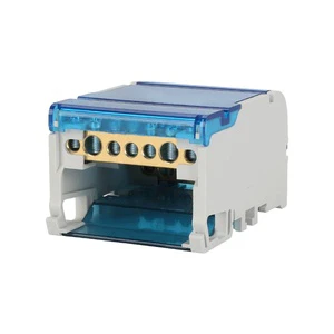 WKH 407 Brass Busbar Distribution Terminal Blocks with Removable Cover