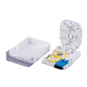 ZHEFAN FTTH Indoor Duplex Fiber Optical Outlet Rosette 1-2 Core Ftth Atb Wall Box Termination Faceplate Fiber Optic Socket