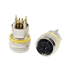 M12 X Code Connector 8 Pin Moldable Male Female Plugs Waterproof Electronic Connector
