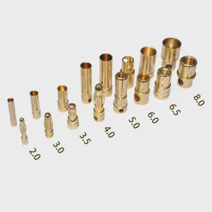 2mm 3.5mm 4mm 5.5mm 6.0mm 8.0mm Banana Plug Connector with Brass Contact Material Male to Female Power Application Banana Pin
