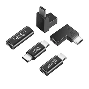 Factory OEM USB 3.1 Type C Adapter Female to USB C Male Converter 10Gbps 5A 30V Charger Data Extender Connector for Laptop Phone