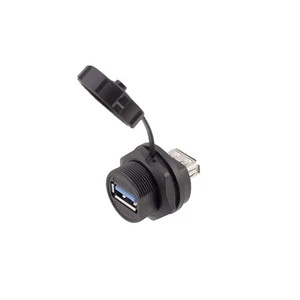 Waterproof USB 2.0 USB 3.0 Panel Mount Receptacle IP67 IP68 Outdoor USB Connector