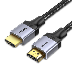 Mindpure OEM Customized 8K 60hz HDMI Cable 4K 120hz UHD Braided Nylon HDMI 2.1 Cable Cord for Sony TVs PS5 Gaming Monitor Roku
