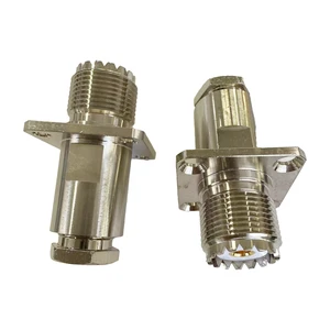 Factory High Quality UHF-KF3 Flange UHF Coaxial Connector Female Flange Connector for RG58 RG142