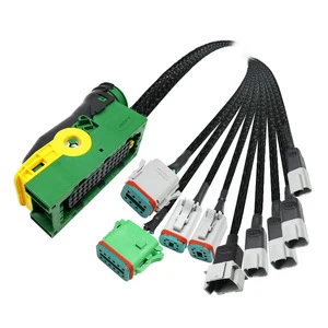 TE Amphenol Male/Female Power Adapter Connector IP67 Automotive High Mechanical Stability Custom PCB Copper Aluminum Alloy