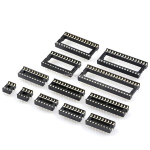 66PCS/Lot 6P/8P/14P/16P/18P/20P/24P/28P DIP IC Sockets DIP Sockets Adaptor Solder Type Socket Kit IC Seat