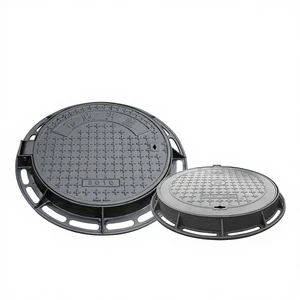 Ductile Iron Circular Manhole Cover High Strength Heavy-Duty 500*600 Wholesale Manufacturer for Municipal Sewage Engineering Use