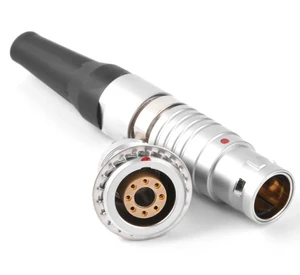 Quick Connect Multi-Pin Metal Aviation Connector Waterproof Circular Push Pull Locking Connector for Heavy-Duty Use