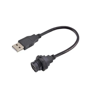 Micro USB Bayonet Type Waterproof Connector IP67 Micro USB Connector Male to Female Cable Plug Socket