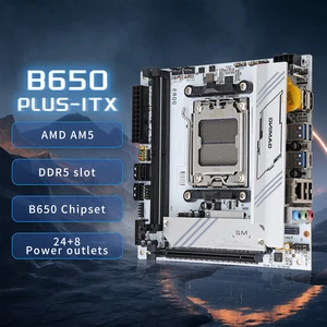AMD B650 PLUS ITX Motherboard AM5 Slot Support Ryzen 7000 8000 Series Processors DDR5 MAX 96GB M.2 SSD PCIE4.0