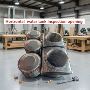 Food Grade 304 Manhole Horizontal Inspection Opening 1000Liter 420mm Round Inspection Opening for Water tank