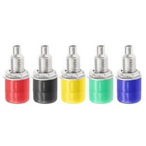 JIALUN 4mm Banana Plug Socket Insulated Binding Post Terminal Connector Color Coded for Test Instruments Battery & DIY Use