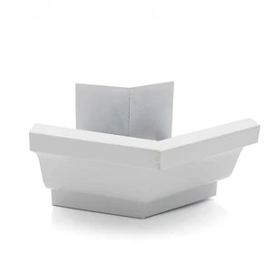 Aluminum 5 Inch K Style 135 Degree Gutter Inside Outside Corner For Rain Drainage System