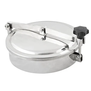 High Pressure Stainless Steel Vessel with Manhole Manway Cover Inox New Condition Wheel Included