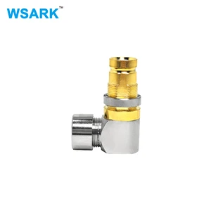 High Frequency Optical Fiber Communication RF Flex5 Coaxial L9 Connector 1.6-5.6 Female Right Angle Connector Clamp Flex5 Cable