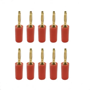 2mm Banana Plugs for Speaker Wire Gold Plated Musical Speaker Cable Wire Pin Jack Test Probes Connectors for Amplifier