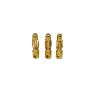 24K Gold Plated Brass Screw Type Male Banana Ethernet Connector 4mm 50A 250V Power Adapter IP67 PCB Jack PC Socket Plug