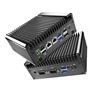 Industrial PC Mini Human Machine Interfaces 2*LAN 4G Fanless SSD HDMI DP RS232 I7 I5 Box Computer Edge Computing