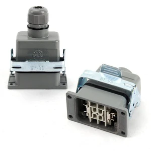 BYLJQ Heavy Duty D-Sub Micro-D Connector 4-24 Pin Brass Contact Aluminum IP65 Power PCB Audio/Video Multipurpose